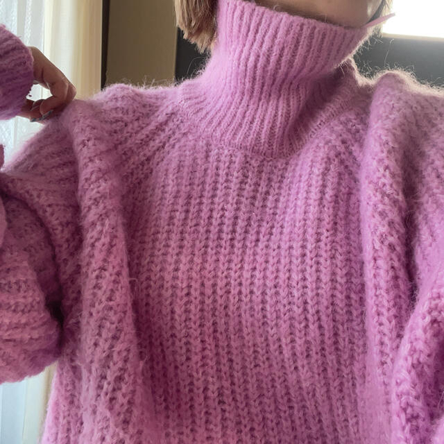 Lochie(ロキエ)のpink knit レディースのトップス(ニット/セーター)の商品写真