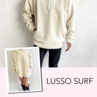 ジェラートピケ(gelato pique)のカップルに♡LUSSO SURF 刺繍ボアパーカー　Sサイズ☆ロンハーマン(パーカー)