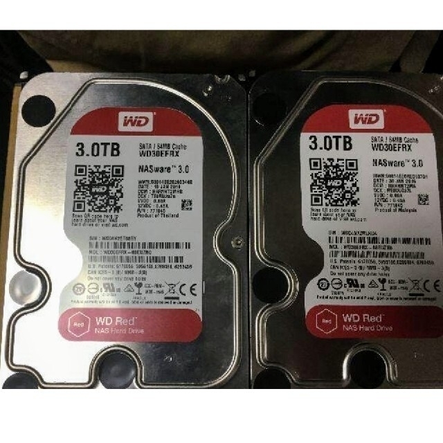 WD RED 3TB×2台セット