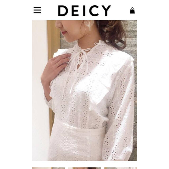 deicy(デイシー)の2wayフラワー刺繍ブラウス レディースのトップス(シャツ/ブラウス(長袖/七分))の商品写真