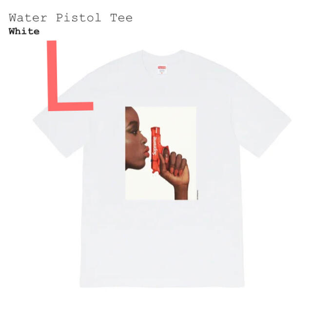 Supreme Water Pistol Tee White Lトップス