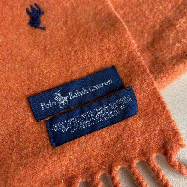 POLO RALPH LAUREN(ポロラルフローレン)のポロラルフローレン  オレンジマフラー レディースのファッション小物(マフラー/ショール)の商品写真