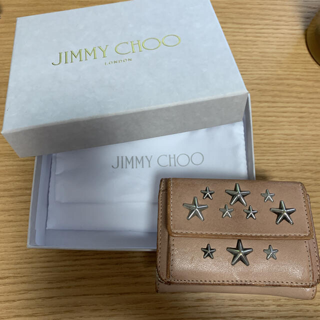 JIMMY CHOO(ジミーチュウ)のジミーチュウ　正規品　三つ折り財布　JIMMY CHOO ピンク レディースのファッション小物(財布)の商品写真