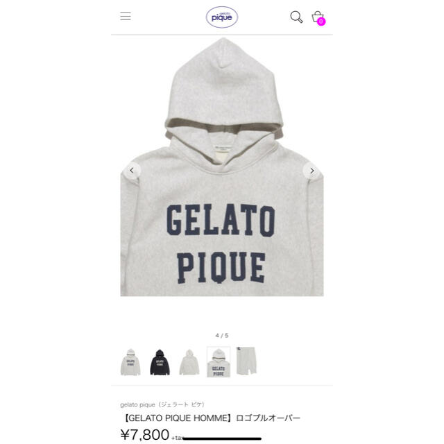 gelato pique - 【GELATO PIQUE HOMME】ロゴプルオーバー ジェラート ...