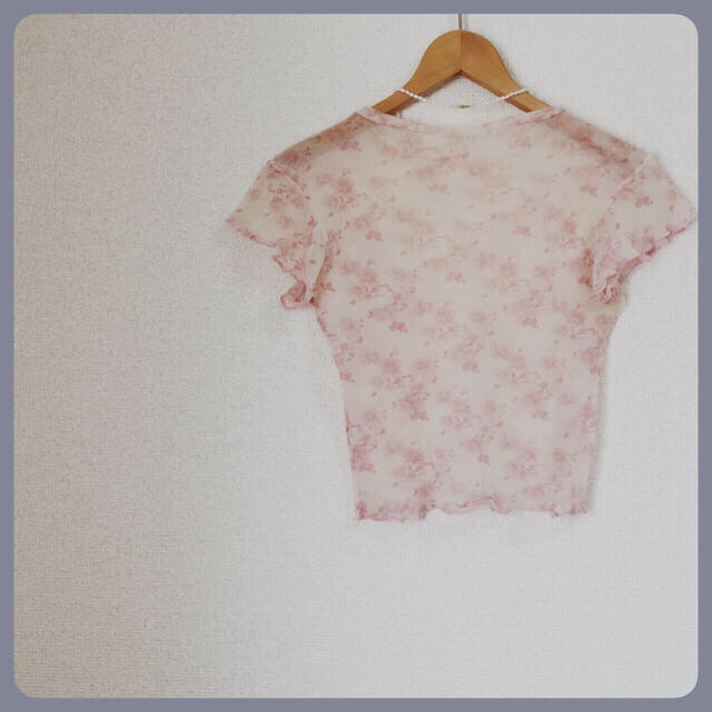 vintage sheer tops レディースのトップス(Tシャツ(半袖/袖なし))の商品写真