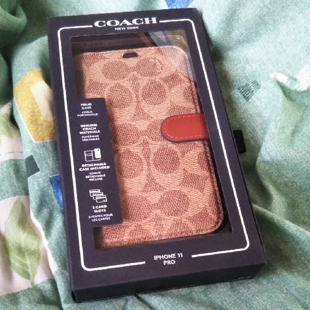 COACH(コーチ)のお取り置き！！COACH iPhone 手帳型ケース 11pro スマホ/家電/カメラのスマホアクセサリー(iPhoneケース)の商品写真