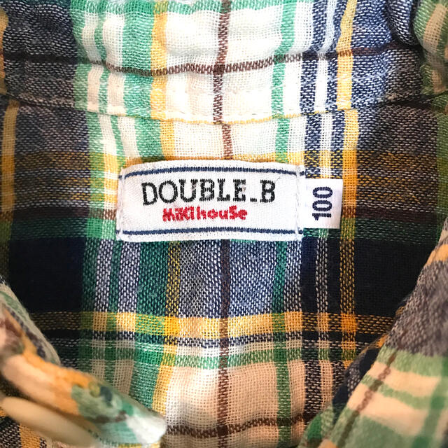 DOUBLE.B(ダブルビー)の子供服　サイズ100 ダブルビー　シャツ キッズ/ベビー/マタニティのキッズ服男の子用(90cm~)(ブラウス)の商品写真