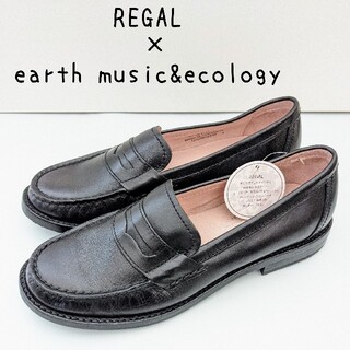 リーガル(REGAL)の【新品】REGAL × earth music&ecology ローファー 黒(ローファー/革靴)