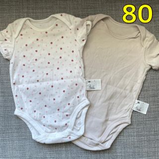 ユニクロ(UNIQLO)のUNIQLO 肌着 ロンパース 80(ロンパース)