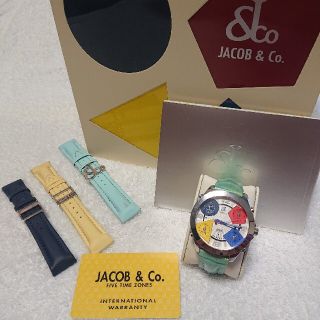 【限定価格】JACOB&Co. ファイブタイムゾーン 47mm ジエイコブ(腕時計(アナログ))