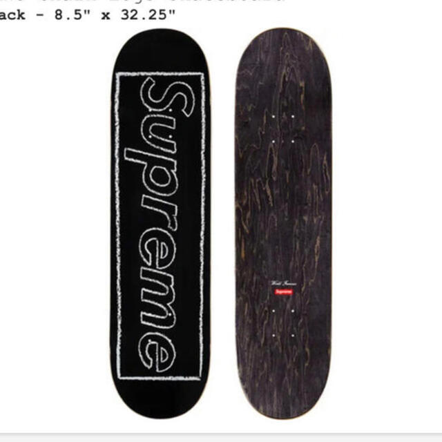 スポーツ/アウトドアSupreme 21ss kaws chalk logo skate deck