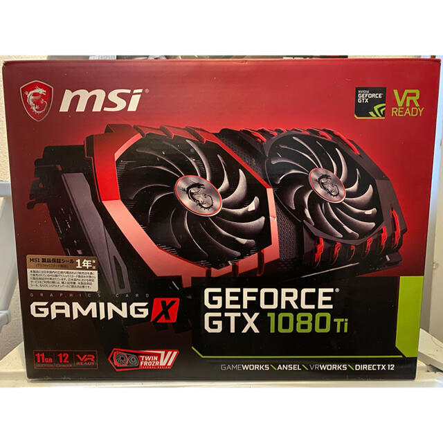 ブランド雑貨総合 【美品】MSI GeForce GTX 1080 Ti GAMING X 11G PCパーツ