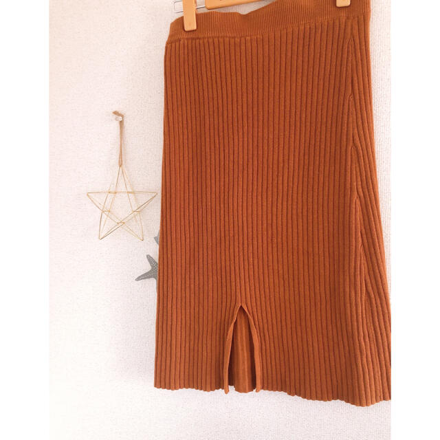 Kastane(カスタネ)のカスタネ  リブスカート レディースのスカート(ひざ丈スカート)の商品写真