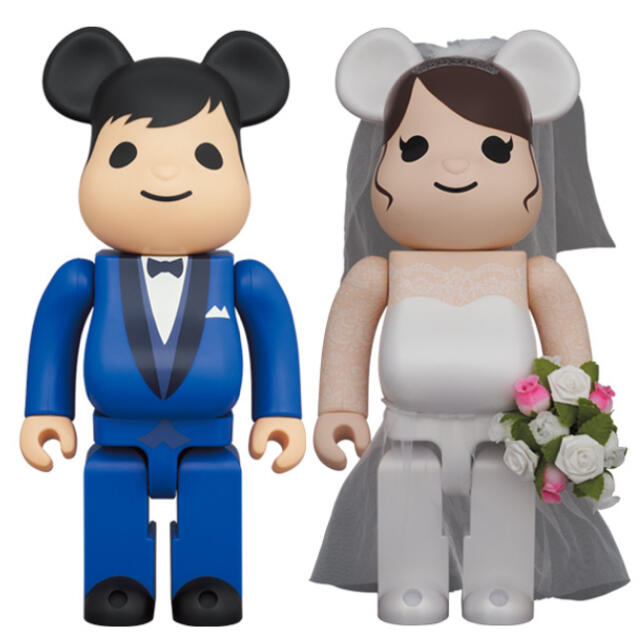 MEDICOM TOY(メディコムトイ)のBE@RBRICK グリーティング結婚 4 PLUS 100％　400% エンタメ/ホビーのフィギュア(その他)の商品写真