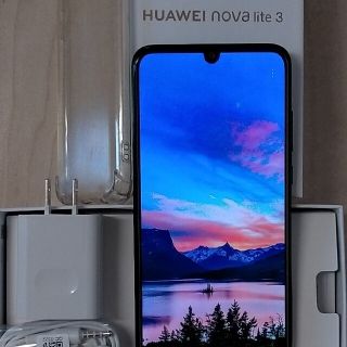 ファーウェイ(HUAWEI)のnova lite 3 (P smart 2019) ミッドナイトブラック(スマートフォン本体)