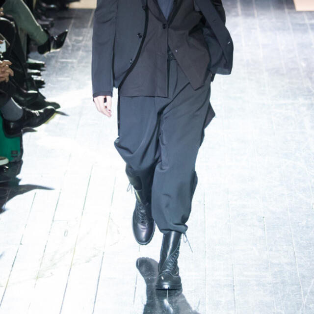 ヨウジヤマモト　15AW LOOK 3 三重切りっぱなしパンツ