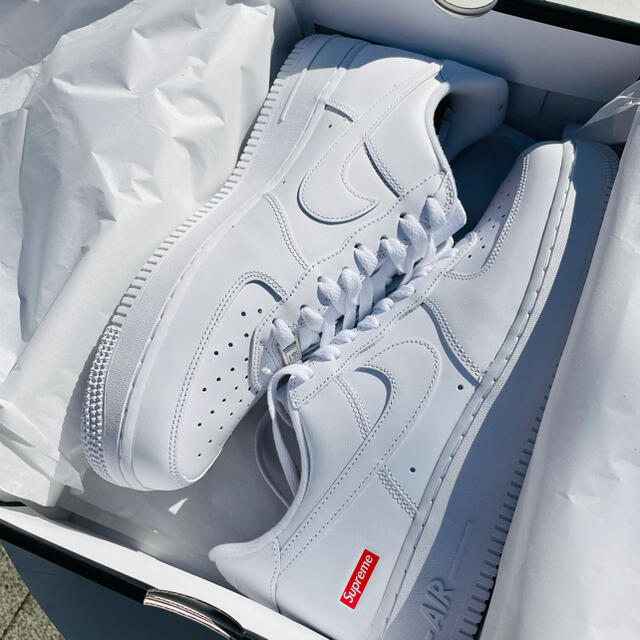 28cm Supreme × Nike airforce1 白