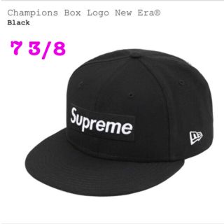 シュプリーム(Supreme)のsupreme Champions Box Logo New Era ブラック (キャップ)