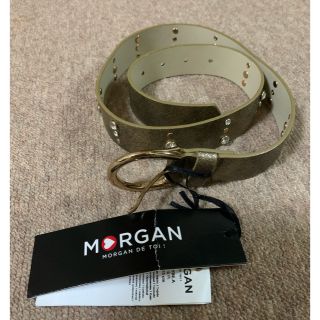 モルガン(MORGAN)のMORGAN モルガン　ビジュー　スタッズ付き　レディース　 ベルト(ベルト)