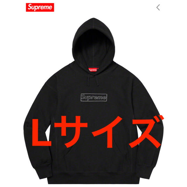 身幅63cmsupreme kaws BoxLogo hoodie size L