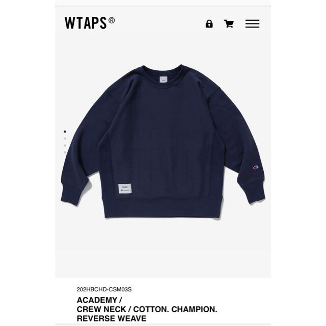 WTAPS×Champion CREW NECK サイズL ネイビー