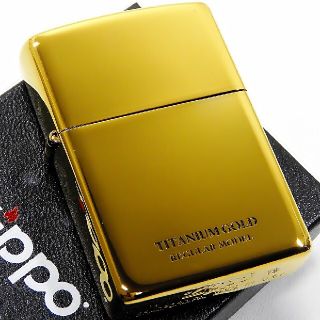 ジッポー(ZIPPO)の(送料込み)ZIPPO◇TITANIUM GOLD◇金タンク◇新品◇ジッポ(タバコグッズ)