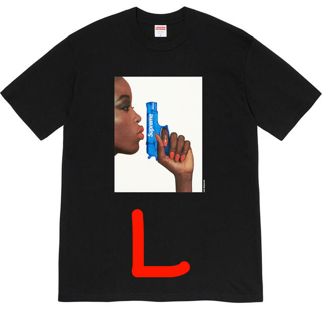 L supreme water pistol tee blackメンズ