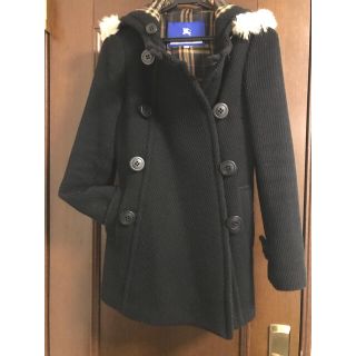 バーバリーブルーレーベル(BURBERRY BLUE LABEL)の美品　バーバリー  ウールコート　36 sサイズ(ロングコート)