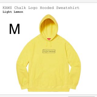 シュプリーム(Supreme)のKAWS Chalk Logo Hooded Sweatshirt 黄 M(パーカー)