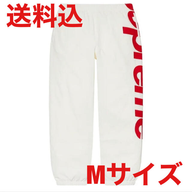 新品未使用 備考Supreme Spellout track pant white M