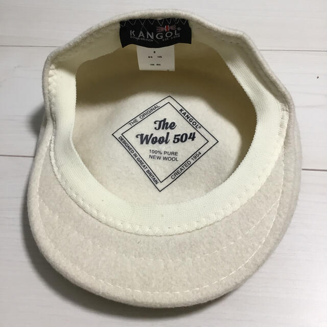KANGOL(カンゴール)のKANGOL 504 ハンチング　ホワイト レディースの帽子(ハンチング/ベレー帽)の商品写真