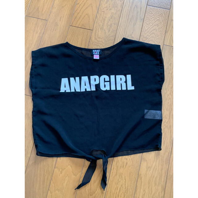 ANAP(アナップ)のANAP GIRL トップス　XS 130〜140 キッズ/ベビー/マタニティのキッズ服女の子用(90cm~)(Tシャツ/カットソー)の商品写真