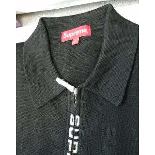 Supreme - ココ様 ☆supreme Logo Trim Zip Up Cardigan Lの通販 by