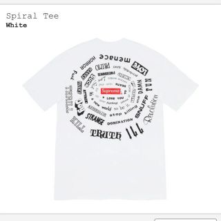 シュプリーム(Supreme)のXL supreme Spiral Tee white(Tシャツ/カットソー(半袖/袖なし))