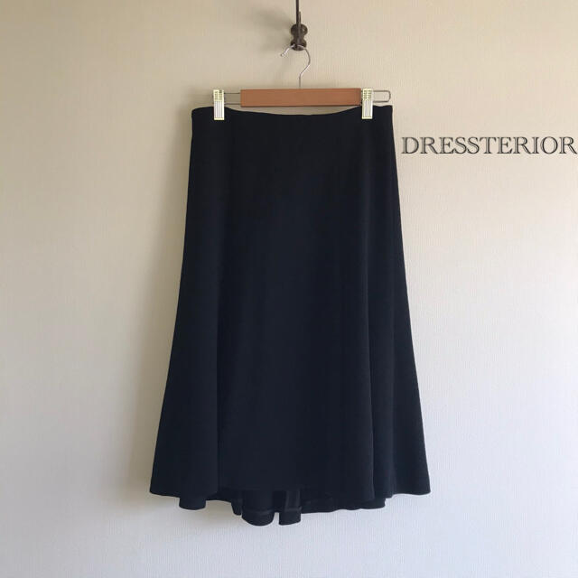 DRESSTERIOR(ドレステリア)の美品⭐️DRESSTERIOR フレアスカート　ブラック レディースのスカート(ひざ丈スカート)の商品写真