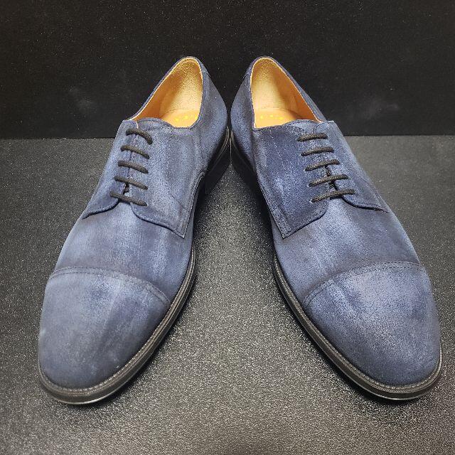 デュカルス（DOUCAL'S） イタリア製革靴 青 42