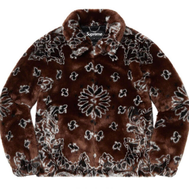 Supreme(シュプリーム)のBandana Faux Fur Bomber Jacket brown メンズのジャケット/アウター(ブルゾン)の商品写真