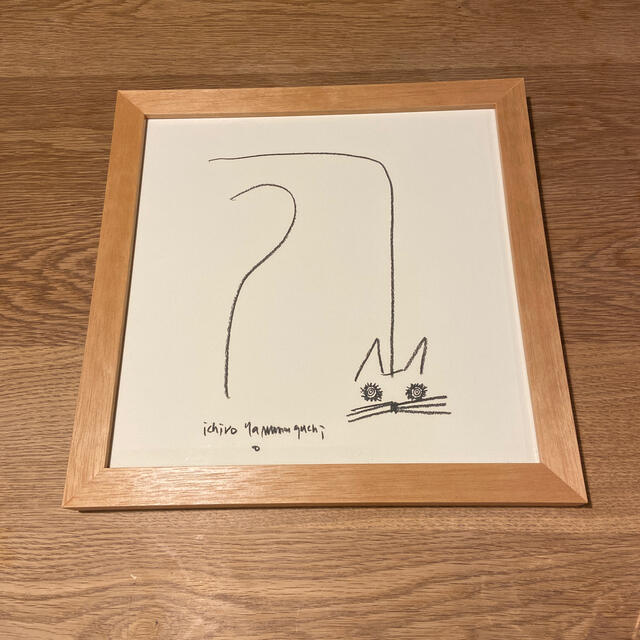 IDEE(イデー)の山口一郎ポスターNEKO idee アート エンタメ/ホビーの美術品/アンティーク(絵画/タペストリー)の商品写真