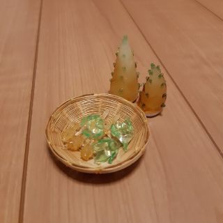 ミニチュアガラス細工　春の野菜セット(ガラス)