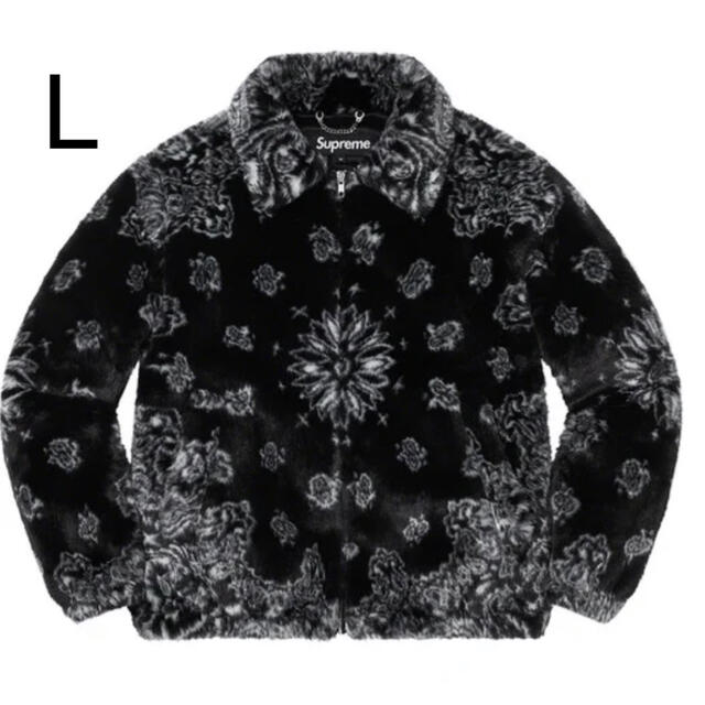 L supreme Bandana Faux Fur Bomber Jacket