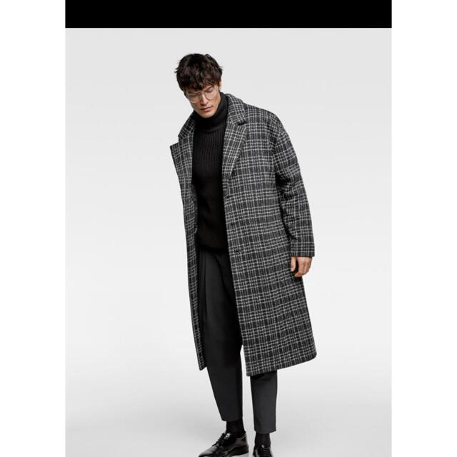 ZARA MAN ザラ メン チェスターコート グレー 美品 - ジャケット/アウター