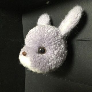 うさぎ　動物ポンポン　ハンドメイド　キーホルダー(ぬいぐるみ)