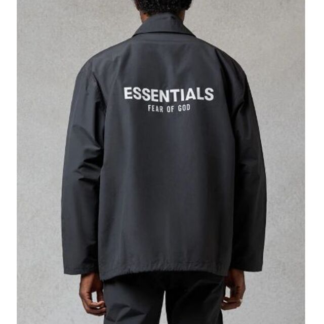 FEAR OF GOD(フィアオブゴッド)の【M】FOG Essentials  ブラックコーチジャケット メンズのジャケット/アウター(ナイロンジャケット)の商品写真