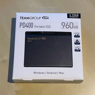 Team PD400 SSD 外付けポータブルSSD 960GB(PC周辺機器)