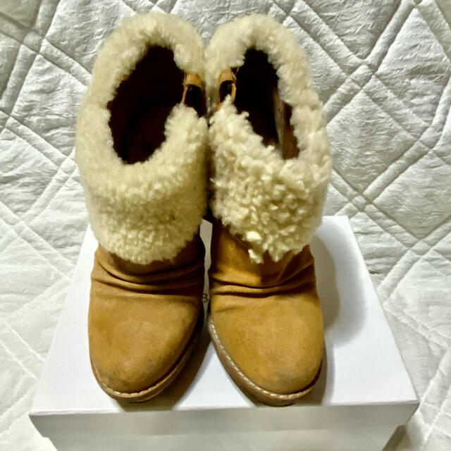 UGG(アグ)のugg ムートンショートブーツ　厚底 レディースの靴/シューズ(ブーツ)の商品写真