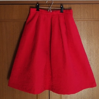 アプワイザーリッシェ(Apuweiser-riche)のアプワイザーリッシェ スカート 赤(ひざ丈スカート)