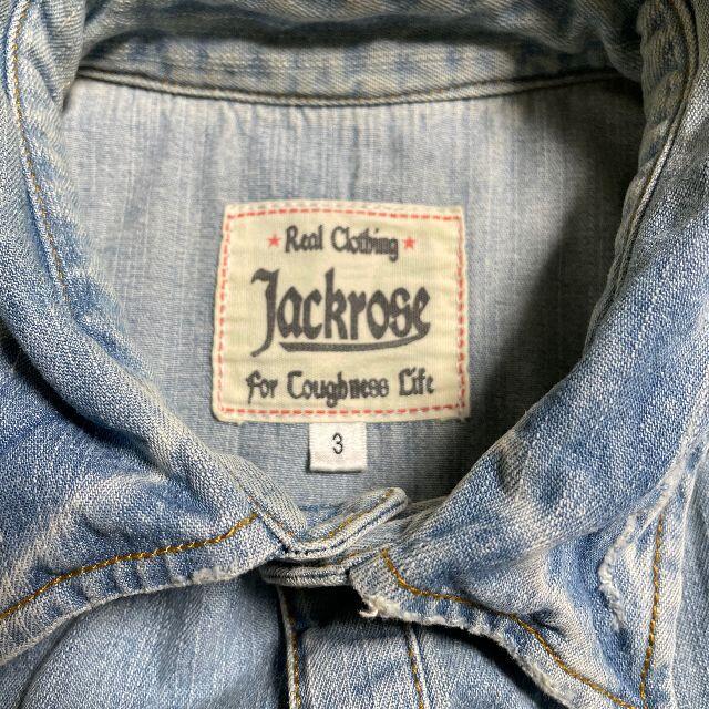 JACKROSE(ジャックローズ)のJACKROSE ユーズド加工 半袖デニム シャツ メンズのトップス(シャツ)の商品写真