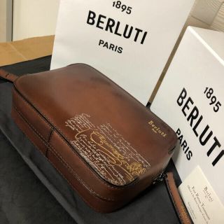 【特注】Berluti ブラック×シルバーゴールドパティーヌ ベルルッティN