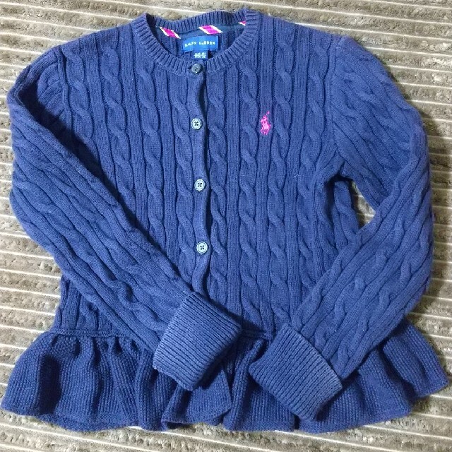 Ralph Lauren(ラルフローレン)のRalph Lauren ニット カーディガン 140 キッズ/ベビー/マタニティのキッズ服女の子用(90cm~)(カーディガン)の商品写真