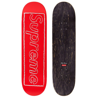 シュプリーム(Supreme)のSupreme KAWS Chalk Logo Skateboard "Red"(スケートボード)